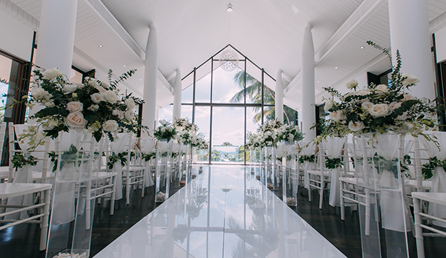Wedding in White - The Chapel of COMO POINT YAMU